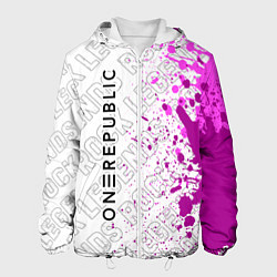 Куртка с капюшоном мужская OneRepublic rock legends: по-вертикали, цвет: 3D-белый