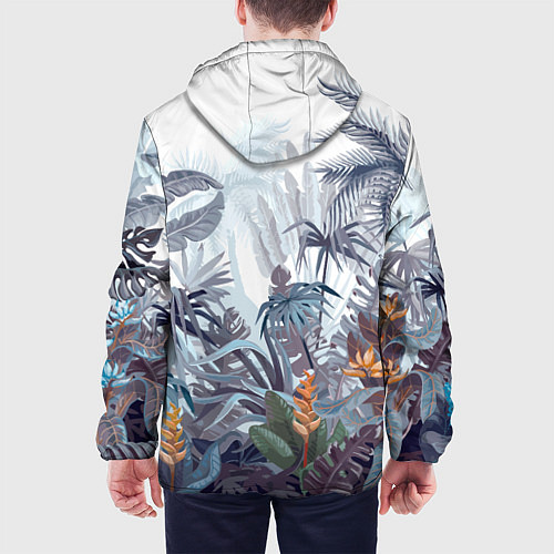 Мужская куртка Пышный тропический лес / 3D-Черный – фото 4