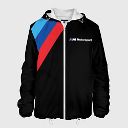 Куртка с капюшоном мужская BMW Motosport - Три линии, цвет: 3D-белый