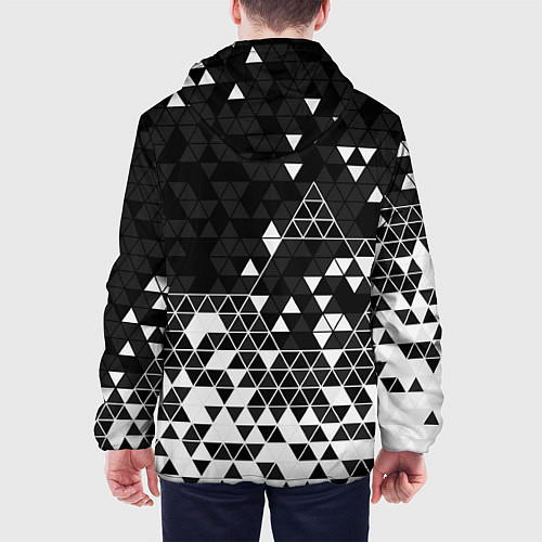 Мужская куртка Геометрические грани / 3D-Черный – фото 4