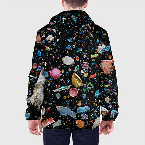 Мужская куртка Космический мусор / 3D-Черный – фото 4