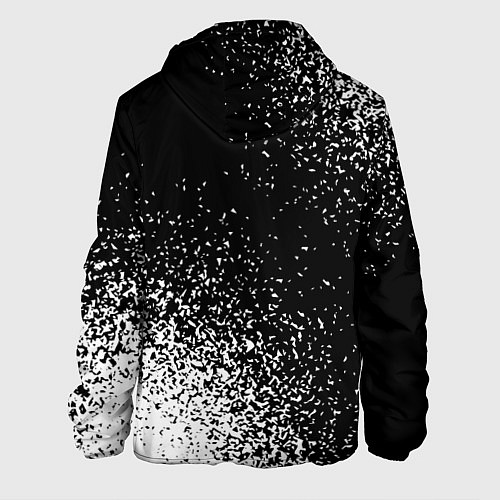 Мужская куртка Thousand Foot Krutch и рок символ на темном фоне / 3D-Черный – фото 2