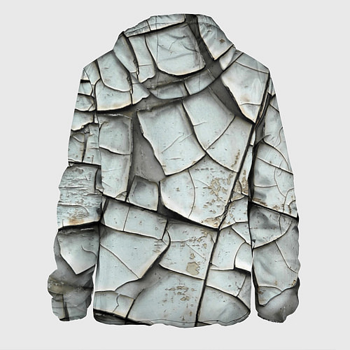 Мужская куртка Старая растрескавшаяся краска / 3D-Белый – фото 2