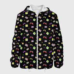 Мужская куртка 90s pattern on black