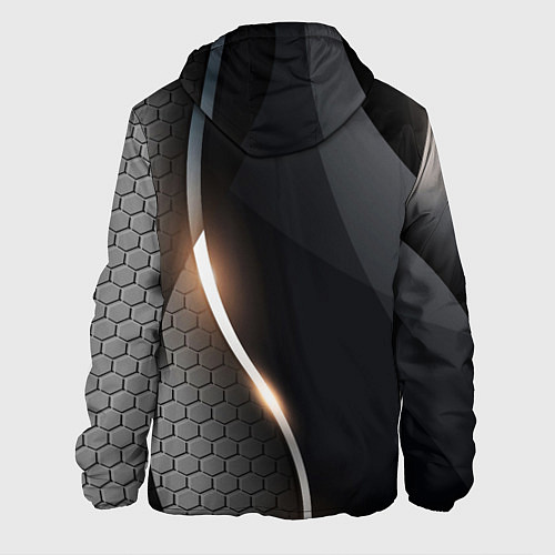 Мужская куртка Герб РФ киберпанк / 3D-Белый – фото 2