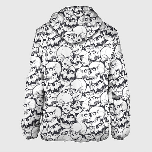 Мужская куртка Череп с глазными белками / 3D-Белый – фото 2