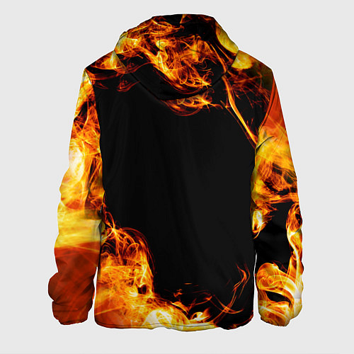 Мужская куртка In Flames и пылающий огонь / 3D-Черный – фото 2