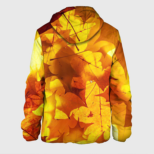 Мужская куртка Осенние золотые листья / 3D-Черный – фото 2