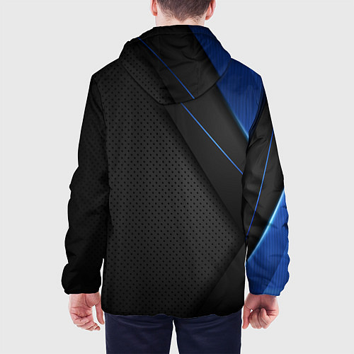 Мужская куртка Черно-синий герб России / 3D-Черный – фото 4