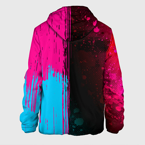 Мужская куртка Sporting - neon gradient: по-вертикали / 3D-Черный – фото 2
