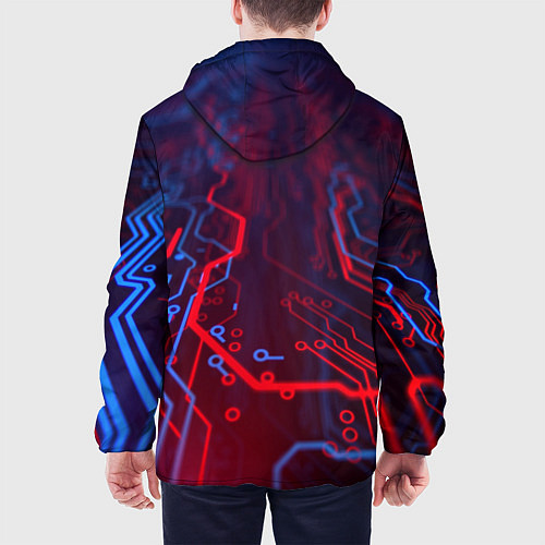 Мужская куртка Неоновая электро плата / 3D-Черный – фото 4