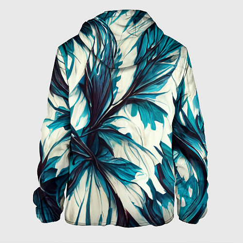 Мужская куртка Абстрактные цветочные узоры / 3D-Белый – фото 2