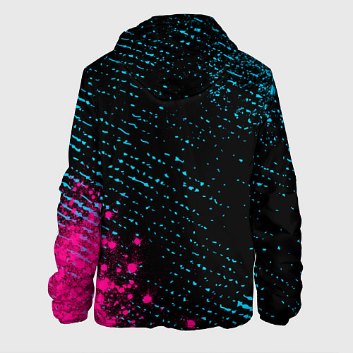 Мужская куртка Motorhead - neon gradient: надпись, символ / 3D-Черный – фото 2