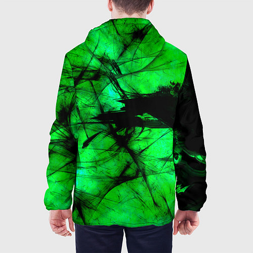 Мужская куртка Зеленый фантом / 3D-Черный – фото 4