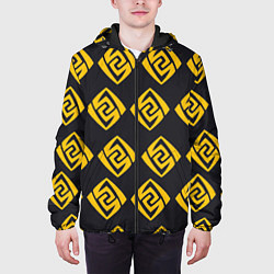 Куртка с капюшоном мужская Гео Genshin Impact 3D, цвет: 3D-черный — фото 2