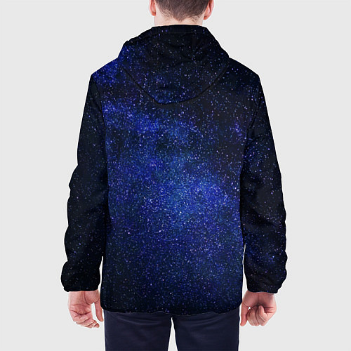 Мужская куртка Необъятный космос / 3D-Черный – фото 4