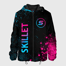 Мужская куртка Skillet - neon gradient: надпись, символ