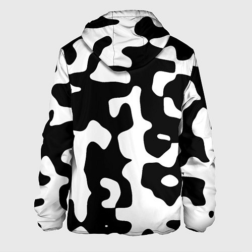 Мужская куртка Камуфляж Cowskin крупный / 3D-Черный – фото 2