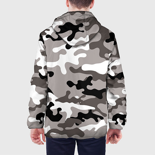 Мужская куртка Камуфляж Urban крупный / 3D-Черный – фото 4