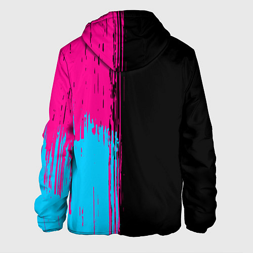 Мужская куртка Audi - neon gradient: по-вертикали / 3D-Черный – фото 2