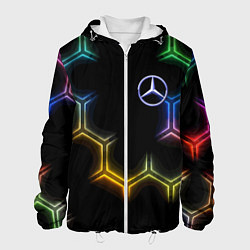 Мужская куртка Mercedes - neon pattern