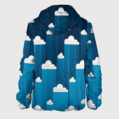 Мужская куртка Night clouds / 3D-Белый – фото 2