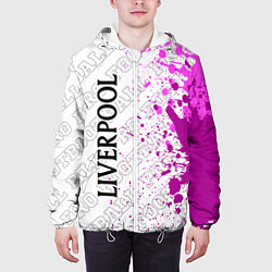 Куртка с капюшоном мужская Liverpool pro football: по-вертикали, цвет: 3D-белый — фото 2