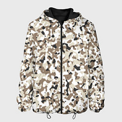 Куртка с капюшоном мужская Камуфляж зима мелкий, цвет: 3D-черный