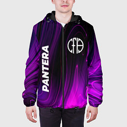 Куртка с капюшоном мужская Pantera violet plasma, цвет: 3D-черный — фото 2