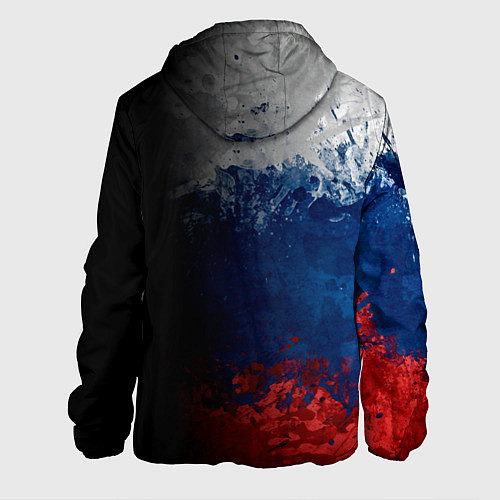 Мужская куртка Флаг Russian Federation / 3D-Черный – фото 2