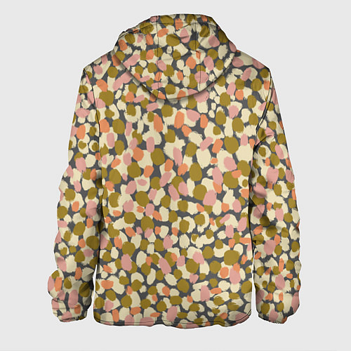 Мужская куртка Оливье салат, абстрактный паттерн / 3D-Белый – фото 2