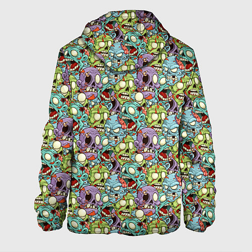 Мужская куртка Зомби и кровь / 3D-Белый – фото 2