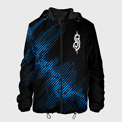 Куртка с капюшоном мужская Slipknot звуковая волна, цвет: 3D-черный