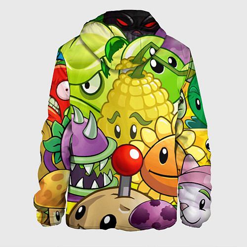 Мужская куртка Растения против зомби / 3D-Белый – фото 2