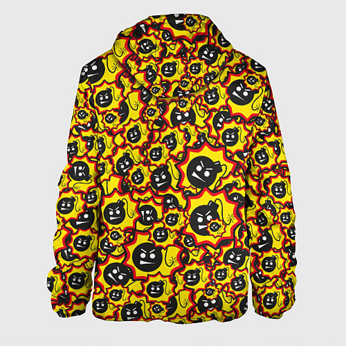 Мужская куртка Serious Sam logo pattern / 3D-Белый – фото 2