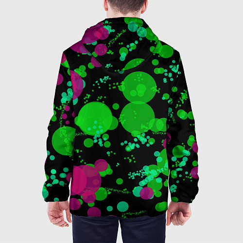 Мужская куртка Токсичные пузыри / 3D-Черный – фото 4