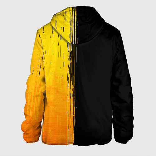 Мужская куртка Barcelona - gold gradient: по-вертикали / 3D-Черный – фото 2