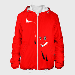 Куртка с капюшоном мужская Красная лиса, цвет: 3D-белый