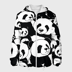 Мужская куртка С пандами паттерн