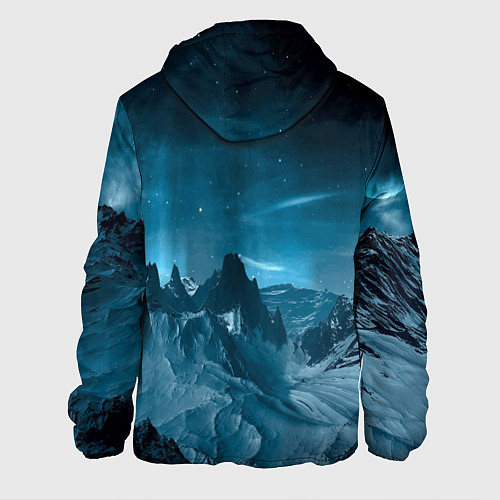 Мужская куртка Снежные горные вершины / 3D-Белый – фото 2