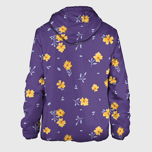 Мужская куртка Милые цветочки / 3D-Белый – фото 2