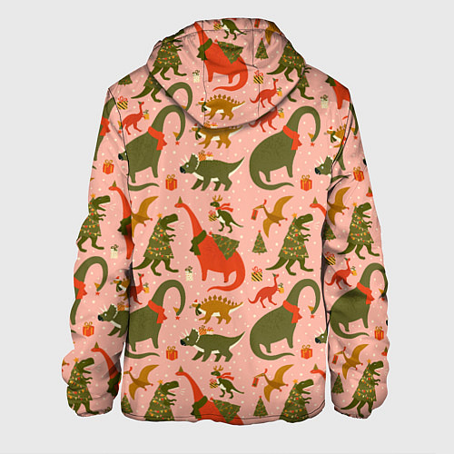 Мужская куртка Dinosaurs with gifts / 3D-Белый – фото 2