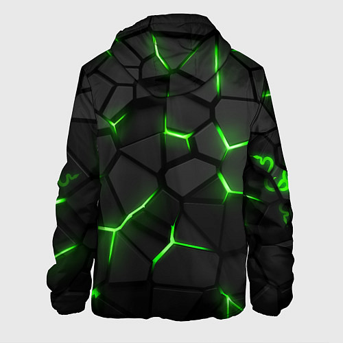 Мужская куртка Razer green neon / 3D-Белый – фото 2