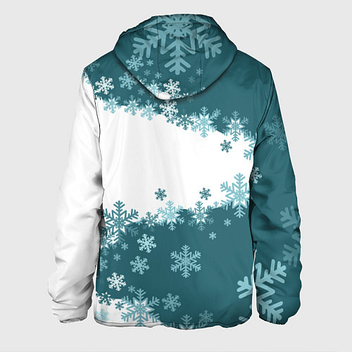 Мужская куртка Сноуборд синева / 3D-Белый – фото 2
