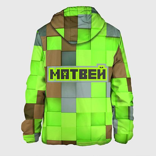 Мужская куртка Матвей майнкрафт / 3D-Белый – фото 2