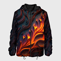 Мужская куртка Огненный орнамент с языками пламени