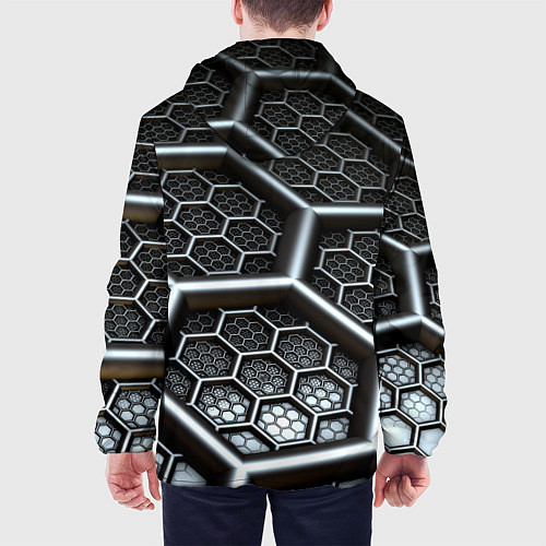 Мужская куртка Geometry abstraction / 3D-Черный – фото 4