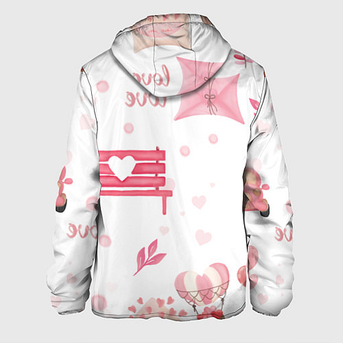 Мужская куртка Нежная любовь / 3D-Белый – фото 2