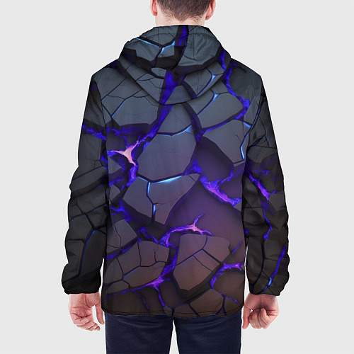Мужская куртка Светящаяся неоновая лава / 3D-Черный – фото 4