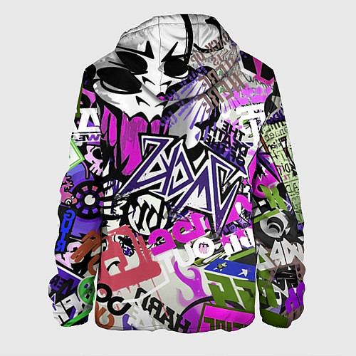 Мужская куртка Рок тематика / 3D-Черный – фото 2